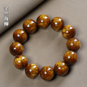 金丝海柳手串男士 2.0黑珊瑚海柳108颗念珠手链女佛珠文玩饰品