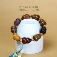 Original sandalwood multi-treasure blessing gourd bracelet, original plate, playing with Buddhist prayer beads and prayer beads, temple best-selling cultural and artistic jewelry gifts thumbnail 2