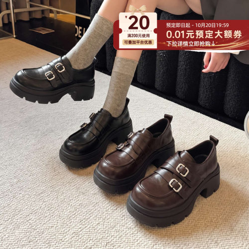 秋上新乐福鞋女2026新款秋季英伦