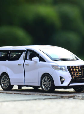 新款 嘉业1/丰T埃尔法合金汽车模型保姆车面包车声光玩具32483盒