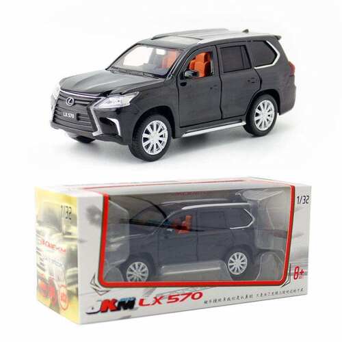 新款 玩具合金汽车模型1:32雷克萨斯LX570声光六开门盒装