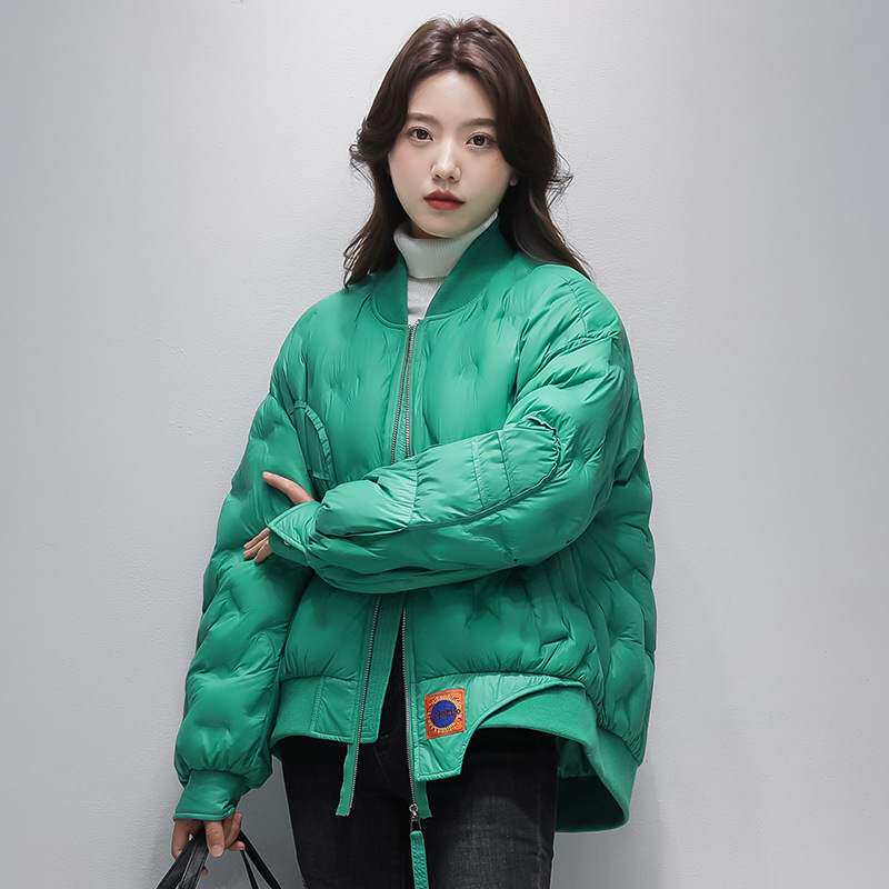 清仓女装外套冬反季短款韩版工装嘉兴平湖羽绒服101-200克白鸭绒
