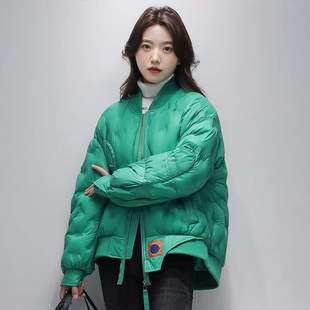 外套冬反季 嘉兴平湖羽绒服101 短款 工装 200克白鸭绒 韩版 清仓女装