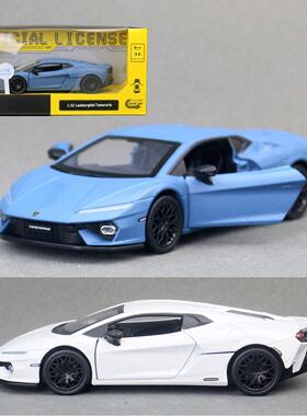 CCA1:32蓝博基尼Temerario合金车开门声光玩具火车/摩托/汽车模型
