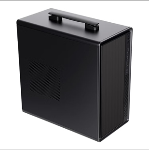 先马平头哥M2 Note黑色 台式商务电脑迷你小主机箱 便携提手