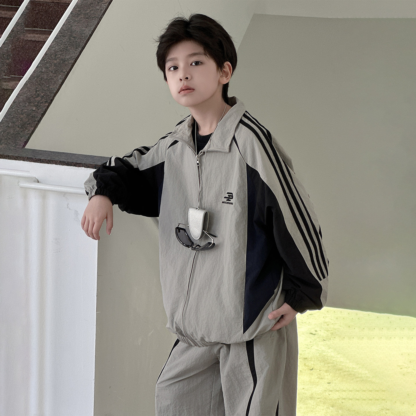 男童春秋款运动套装2026新款儿童秋装外套韩版两件套男孩帅气衣服