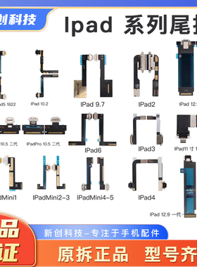 适用IPAD7/9/10充电口iPadAir5/6 PRO12.9 11寸mini2/3/4尾插排线