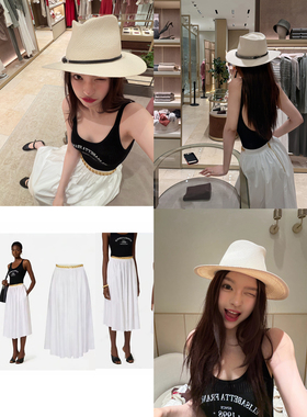 林悠 Ef6k+针织超显白吊带上衣（连体）