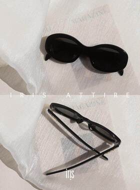 金属标猫眼墨镜太阳镜女防UV