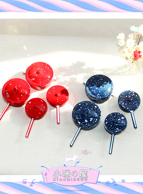 娃娃屋diy配件微缩蓝色斑点煲模型迷你食玩创意摆件厨房场景D224