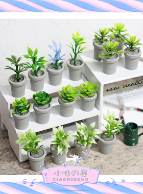 娃屋diy配件微缩植物绿植盆栽模型玩具迷你创意摆件生活场景K145