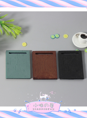 微缩食玩场景模型娃娃屋配件日式托盘西餐切甜点迷你长形菜板D541