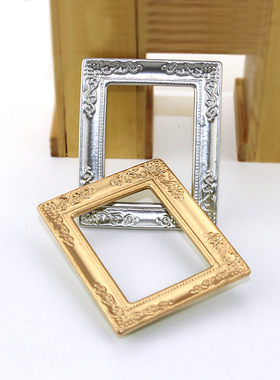 52DOLLHOUSE 微缩食玩场景模型 娃娃屋配件迷你花纹边小相框E113