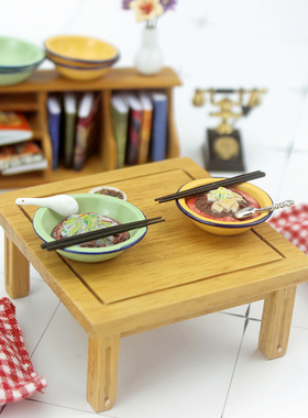 52DOLLHOUSE娃娃屋配件 微缩模型玩具创意ob11微景老式汤盆D436