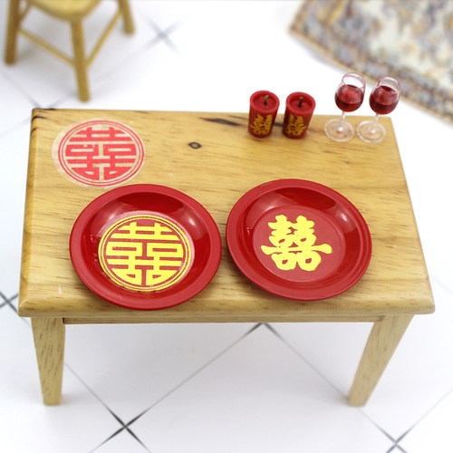 配件微缩模型玩具老式圆形娃娃屋