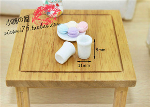 52DOLLHOUSE 娃娃屋配件迷你陶瓷杯水杯白C4002 微缩食玩场景模型