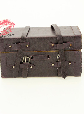 娃屋diy配件微缩经典行李箱 模型玩具迷你食玩场景创意摆件L105