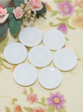 52DOLLHOUSE 微缩食玩场景模型 娃娃屋配件迷你陶瓷小白碟子C3005