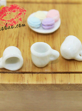 52DOLLHOUSE 微缩食玩场景模型 娃娃屋配件迷你陶瓷杯茶水杯C4004