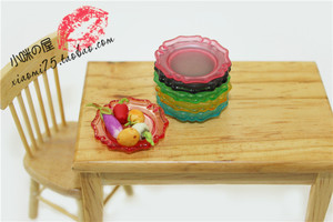 52DOLLHOUSE 微缩食玩场景模型 娃娃屋配件 迷你小菜碟 D287