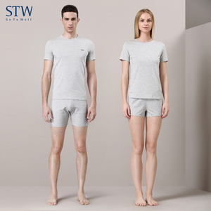 情侣t恤 男女短袖t恤打底衫上衣夏季短袖男女T恤半袖圆领莫代尔棉