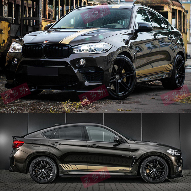 适用BMW拉花X3X4X5X6M35系车身贴纸侧裙腰线贴引擎盖改装装饰贴