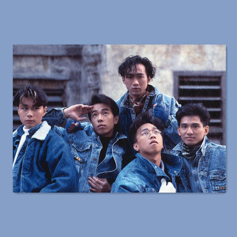 beyond黄家驹电影海报相框画卧室客厅咖啡店装饰画照片墙定制