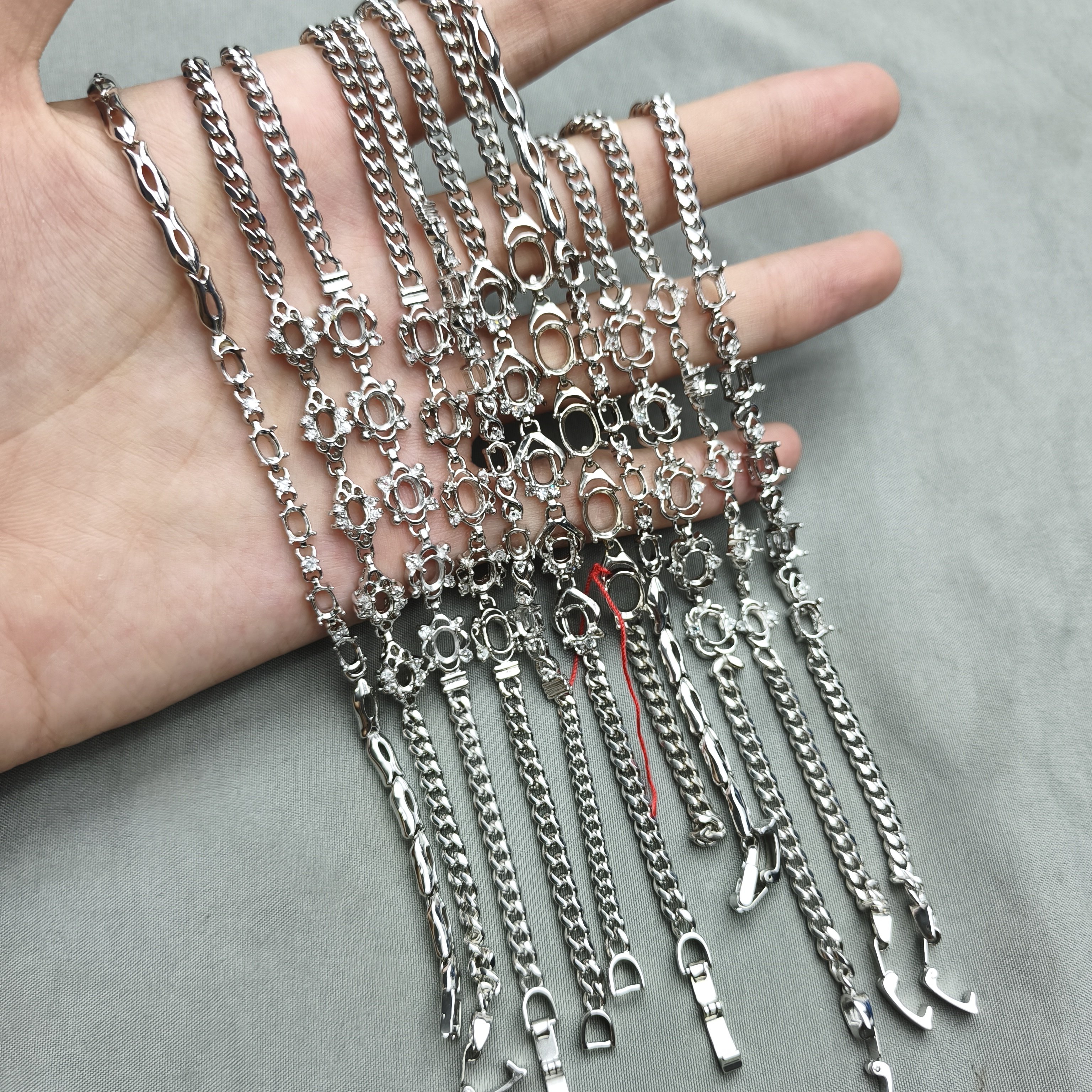 9244 锆石纯铜手链半成品随机10条,饰品/流行首饰/时尚饰品新,链条,淘宝优惠券,粉丝福利购,淘宝优惠卷