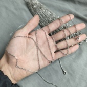 9075 一捆100条龙虾扣项链链条长46厘米 龙虾扣是合金