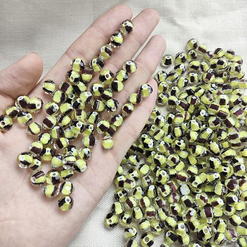 H061 10mm琉璃水晶40颗 孔不规则