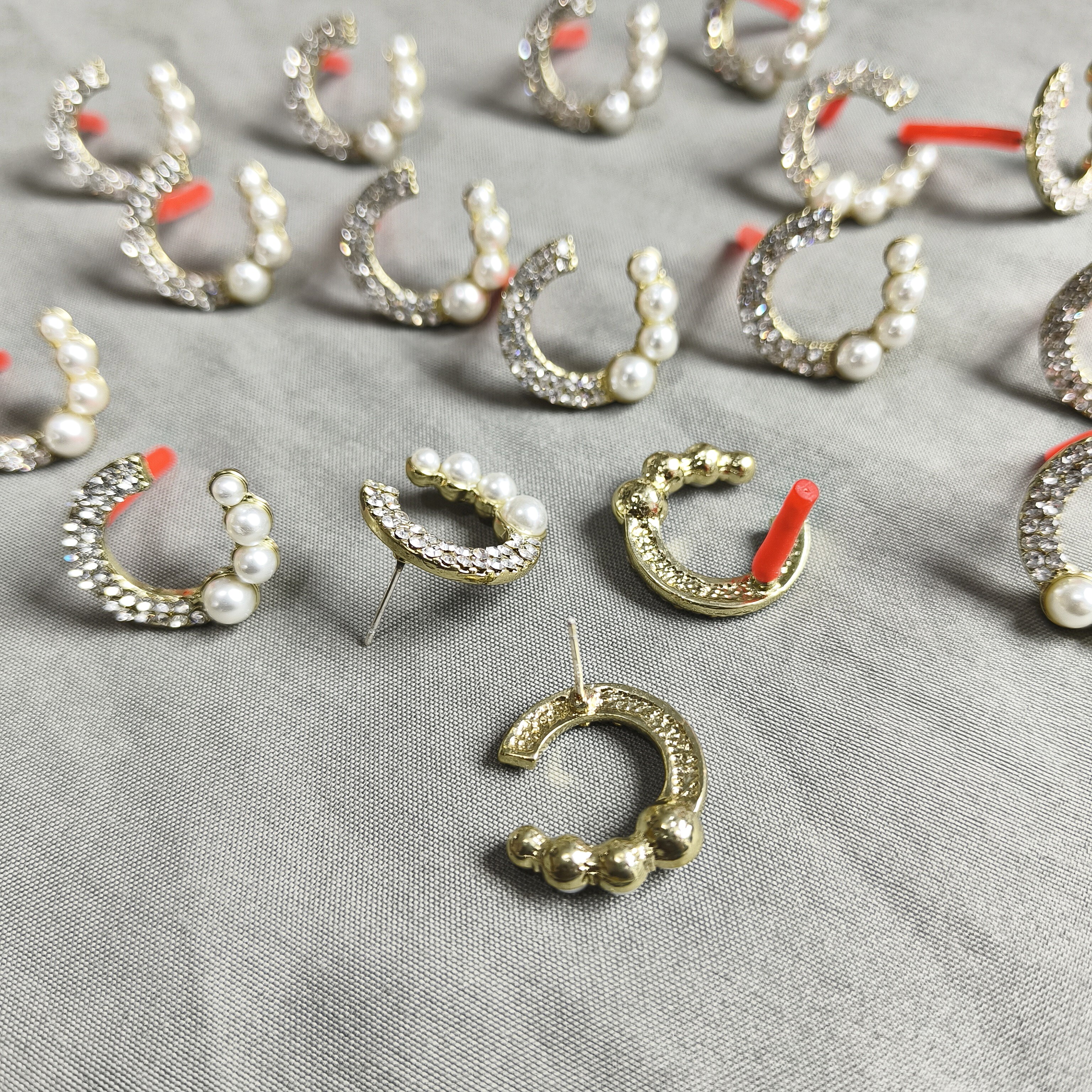9081 银针合金耳钉50个