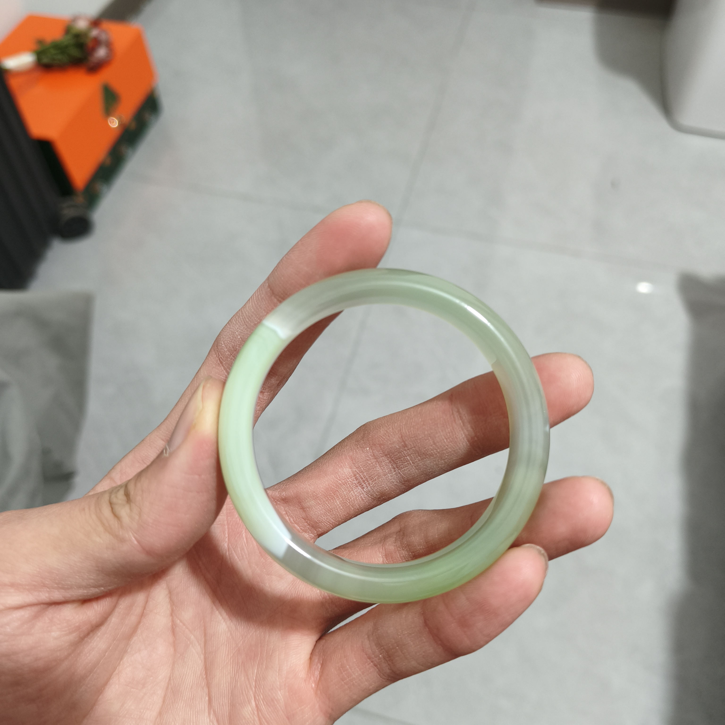 53-54圈口玛瑙手镯一条k127