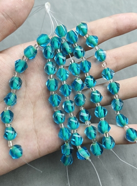 933 10mm扭型琉璃水晶6小条