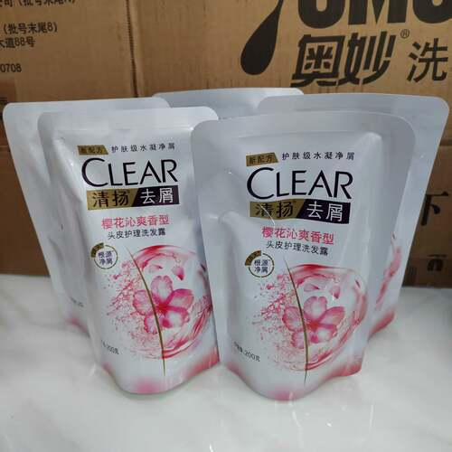 清扬洗发露男女去屑樱花补充袋