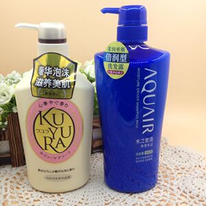 可悠然美肌欣怡幽香沐浴露550ml水之密语净澄水活 洗发露600ml