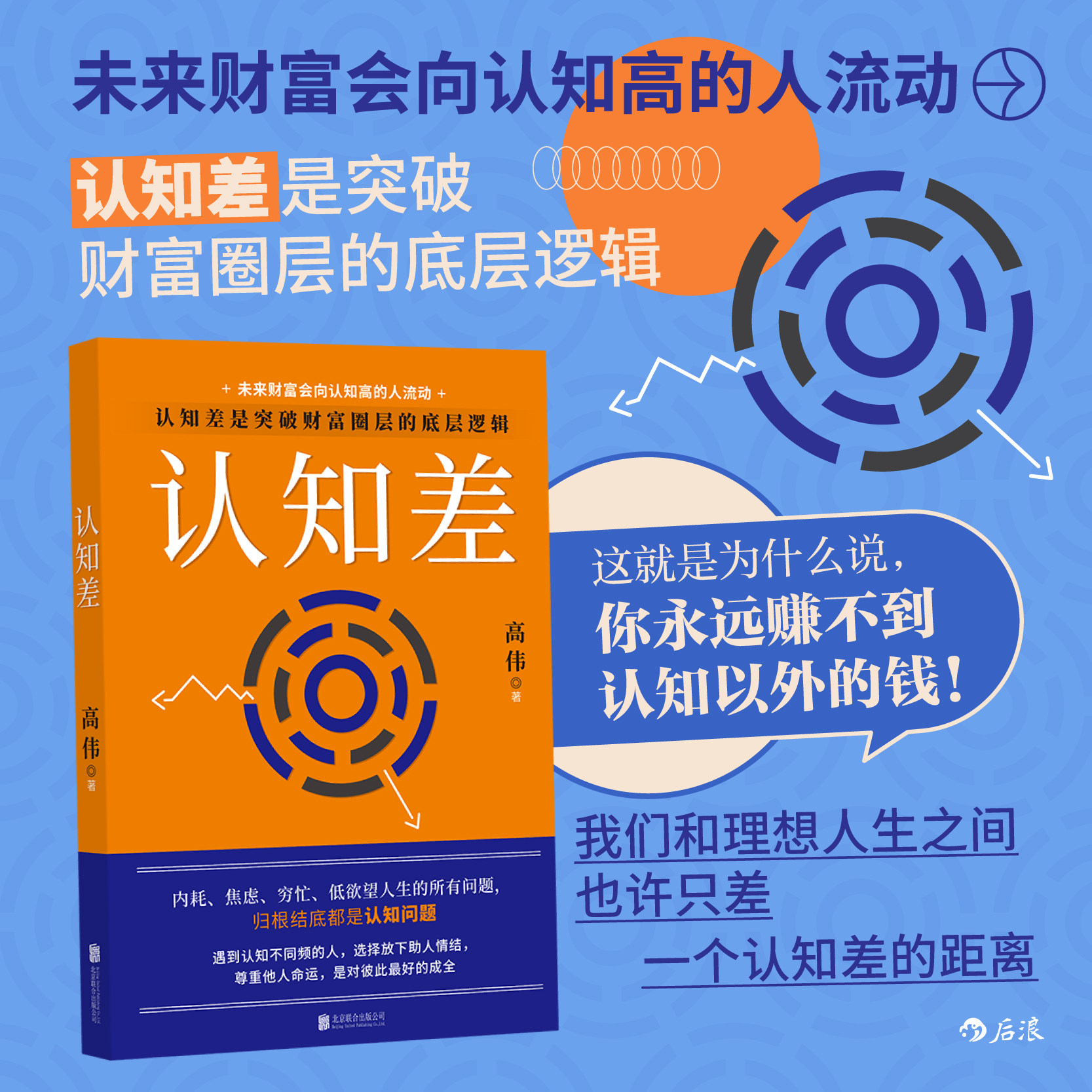 后浪官方现货 认知差 底层逻辑思维陷阱 自我认知提升人性根源 个人成长励志心理学大众经管书籍