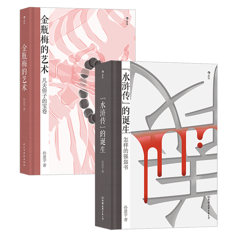 后浪正版现货 金瓶梅的艺术+水浒传的诞生2册套装 大沨系列丛书 文学评论与鉴赏书籍