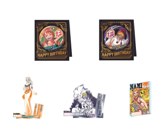 现货 海贼王 ONE PIECE JUMP 2022生日徽章立牌 娜美 柯拉松 罗宾