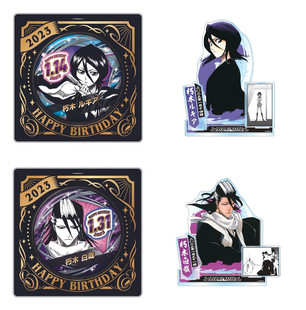 现货 死神 BLEACH 2023JUMP限定 生日徽章 立牌 朽木白哉 露琪亚