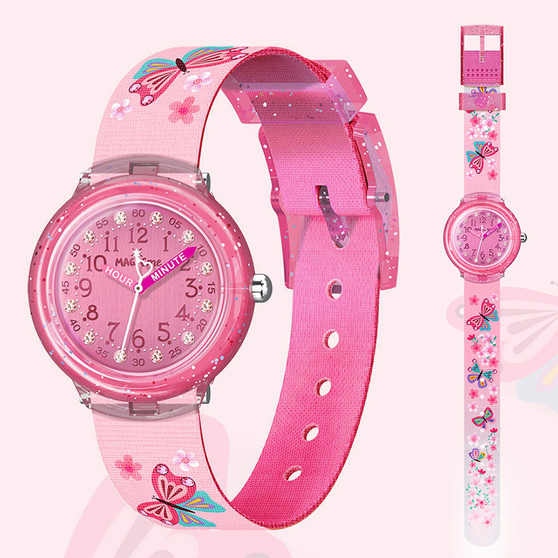 手表女孩小学生儿童女童女生防水5岁以上14岁编织布表带指针石英,手表,国产腕表,淘宝优惠券,粉丝福利购,淘宝优惠卷