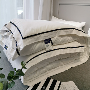 纯棉酒店棉被双人被子冬被加厚保暖春秋被空调被子母被被芯二合一