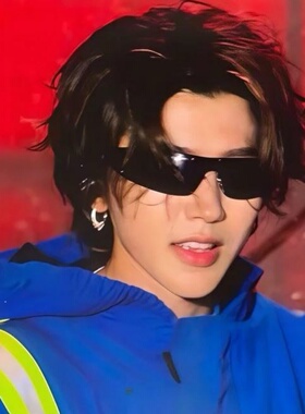 蔡徐坤同款无框连体y2k辣妹高级感墨镜男女蹦迪科技感痞帅太阳镜