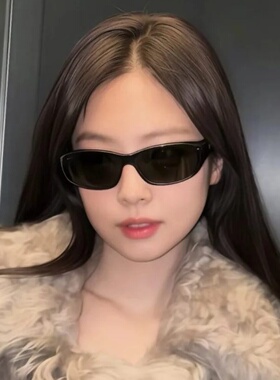 jennie同款偏光墨镜女高级感甜酷大框Y2K户外骑行运动太阳眼镜男