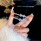 轻奢高级感水晶锆石蝴蝶手镯女小众设计感精致百搭气质手环手饰