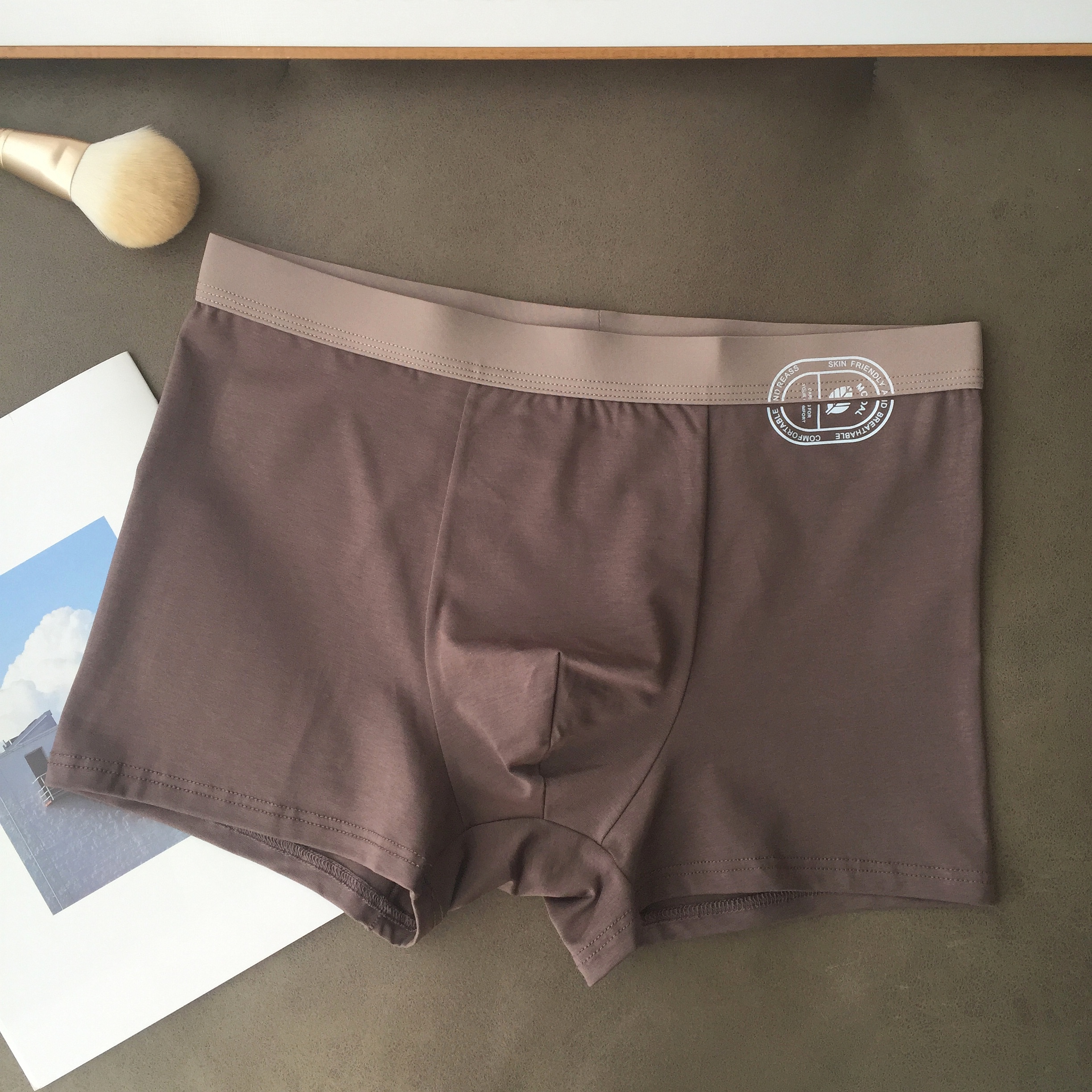 纯色字母印花腰头内裤潮流秋冬季