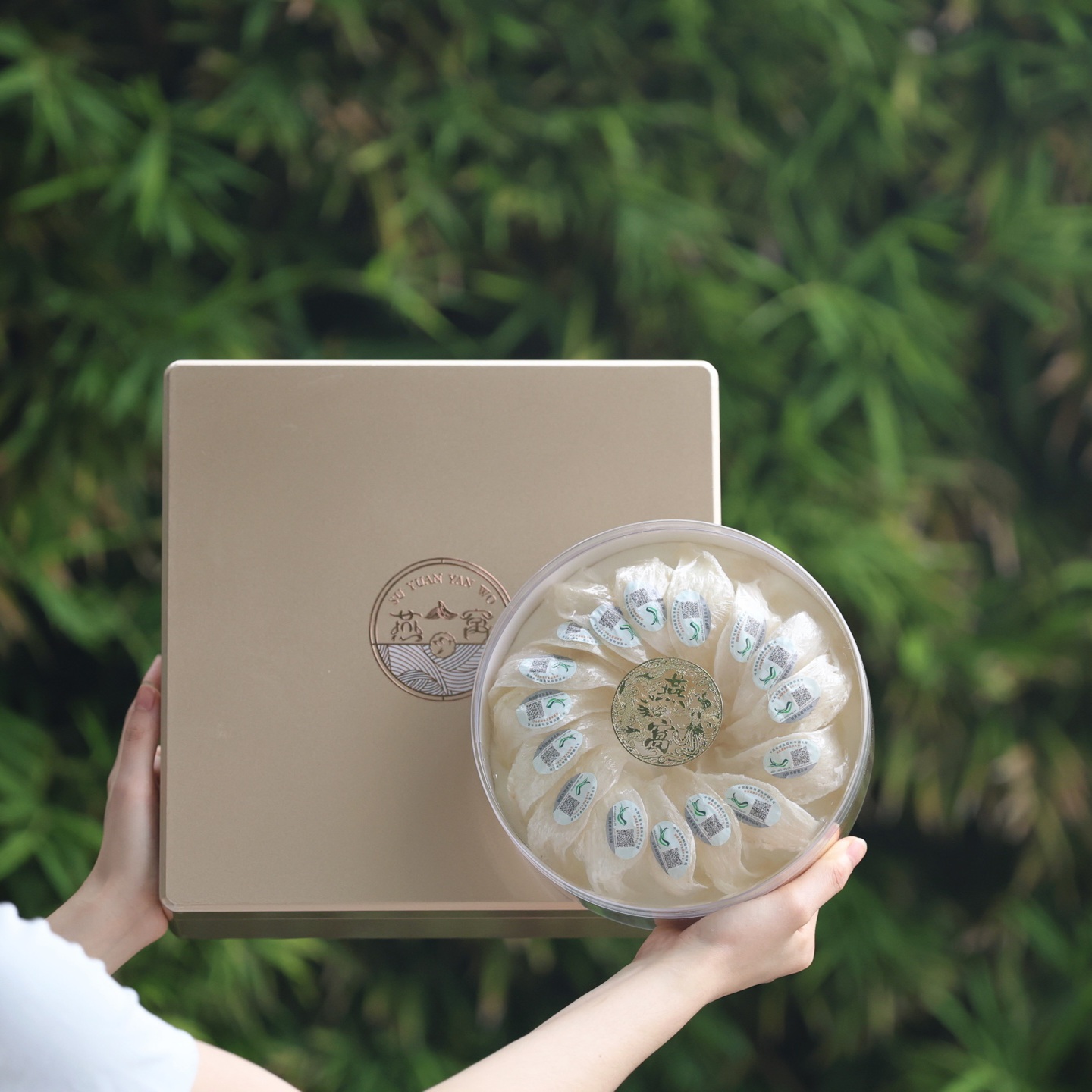 新款优质烤漆燕窝虫草包装盒金燕木盒一斤装燕盏礼盒定制通用空盒