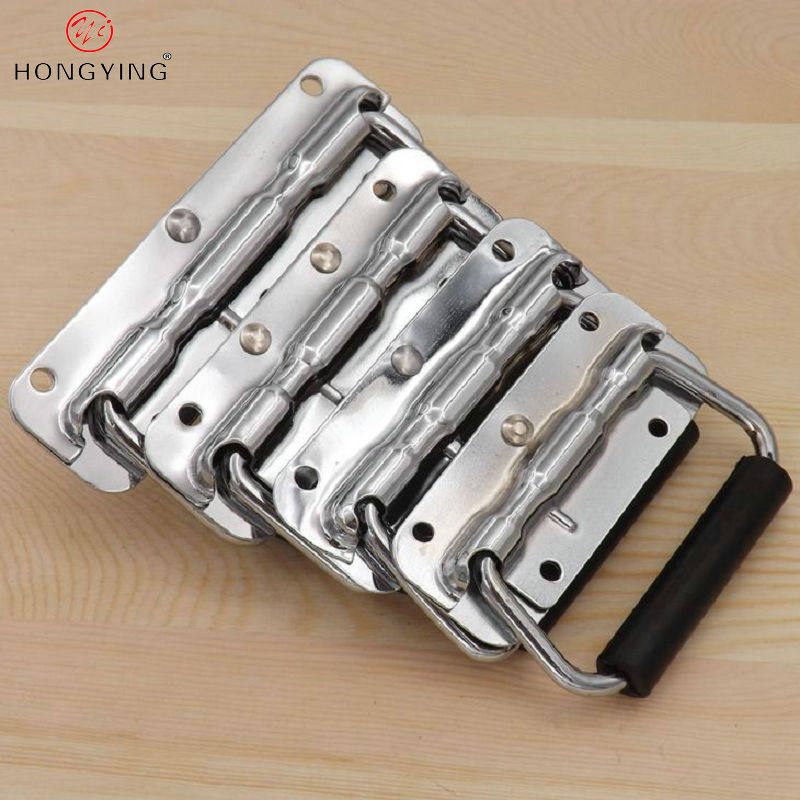 工业设备箱把手加厚不锈钢弹簧折叠拉手工具箱活动提手木箱环提手