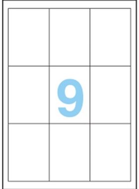 ANEOS美国安内斯A3001-10 A4-10张不干胶打印标签纸64.5x91.0mm