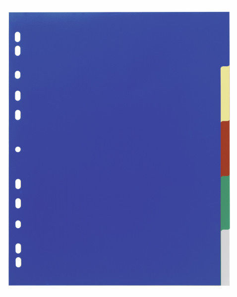 DURABLE 6737 DURABLE PP 확장 5겹 11홀 색인 용지 페이징 용지 파일 구분 페이지