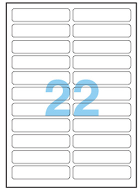 TOPSTICK T3002 德国顶贴A4-100张圆角不干胶标签纸90.0x22.0mm